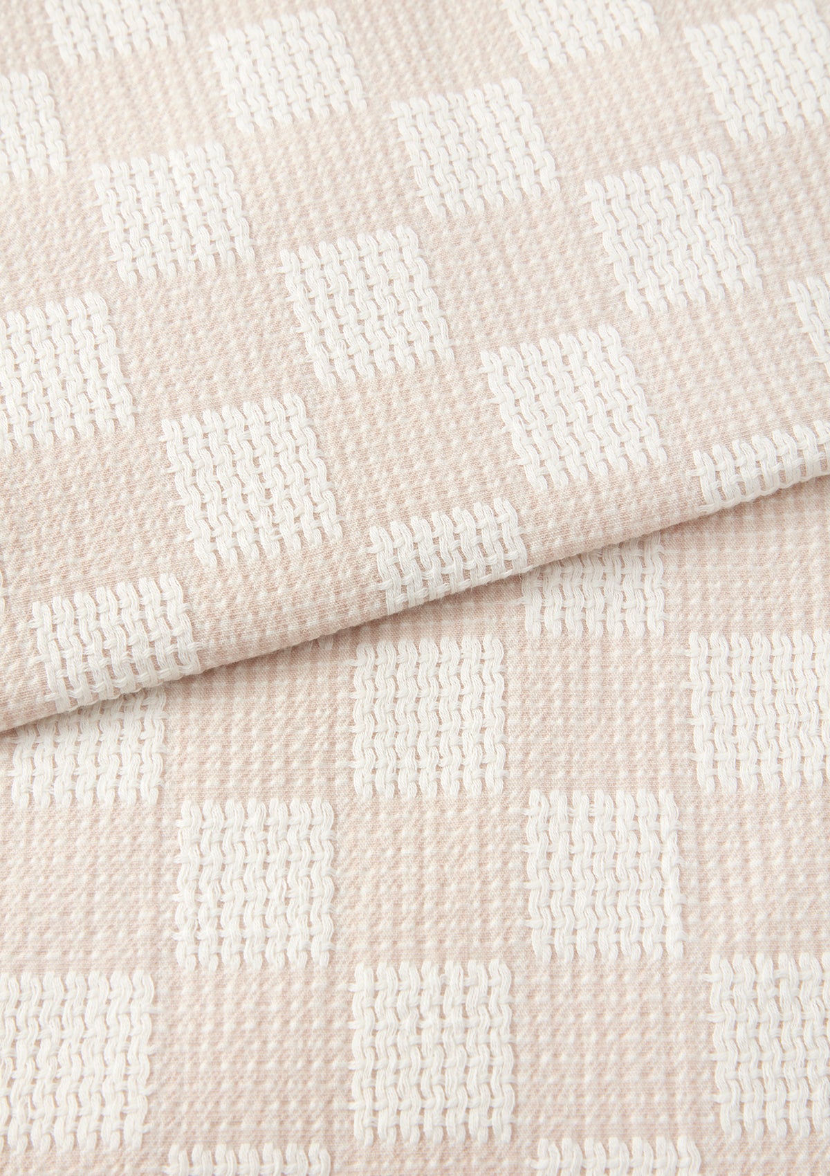 Beige Yarn Check Cuban Shirt, Cuban Shirt - SIRPLUS