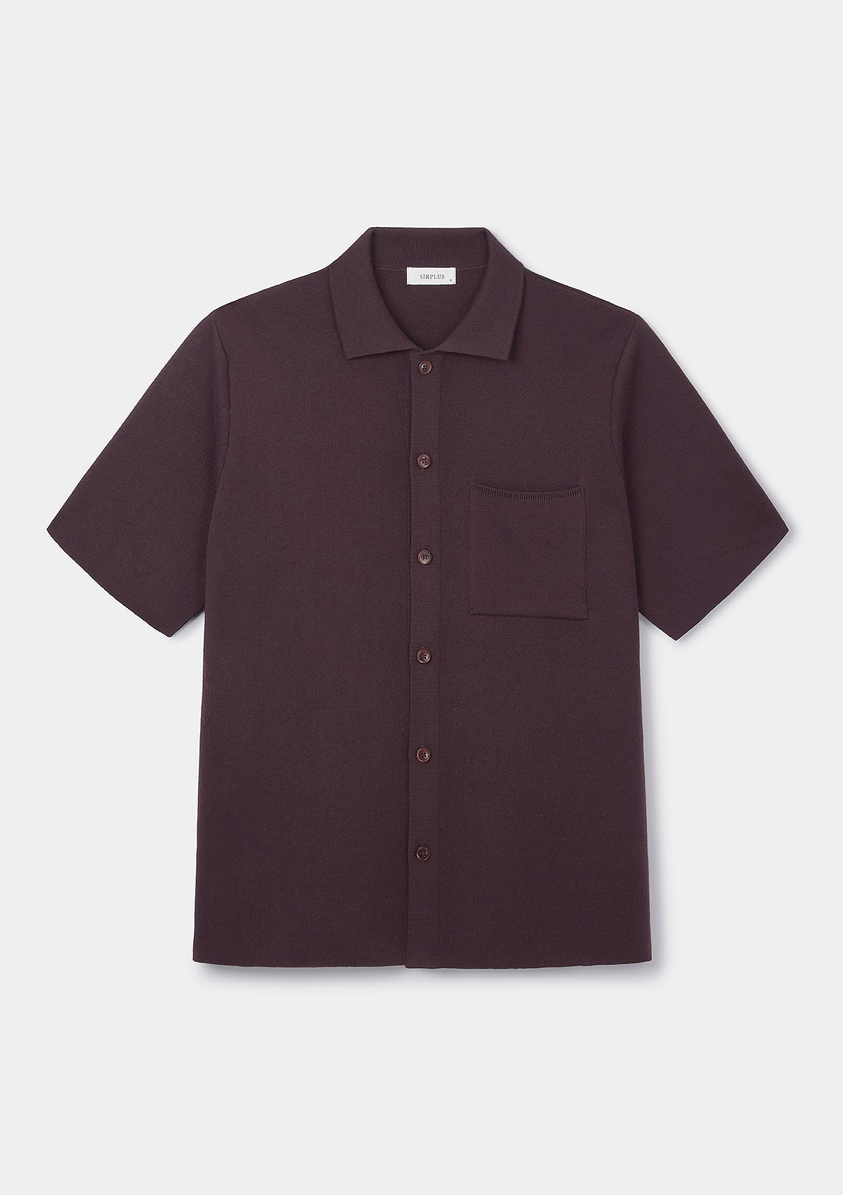 Maroon Cotton Knit Polo, Polo Shirt - SIRPLUS