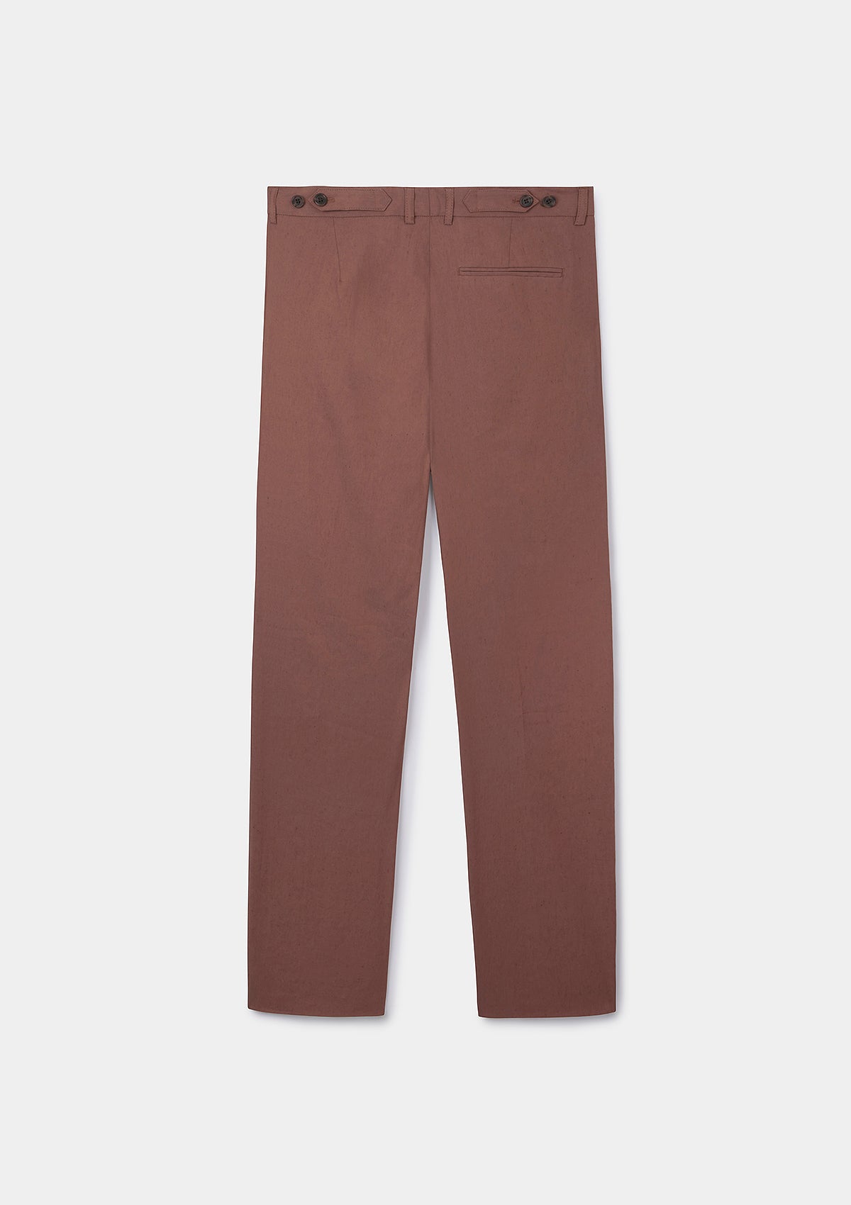 Clay Cotton Linen Pleated Trousers, Casual Trousers - SIRPLUS