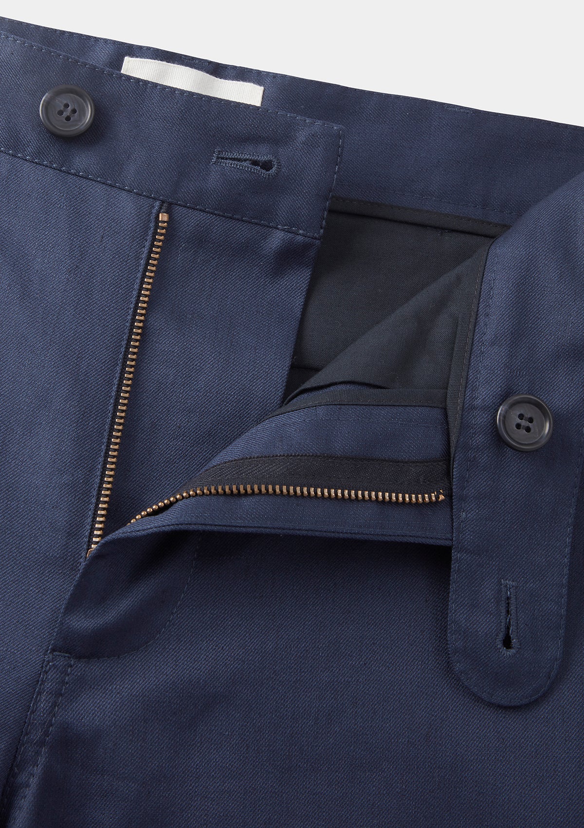 Blueberry Cotton Linen Casual Trousers SAMPLE, Casual Trousers - SIRPLUS