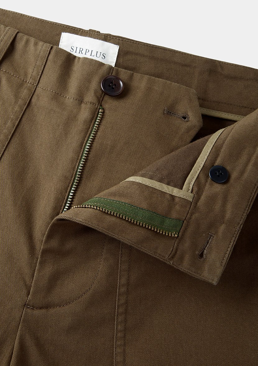 Olive Cotton Utility Trouser, Casual Trousers - SIRPLUS
