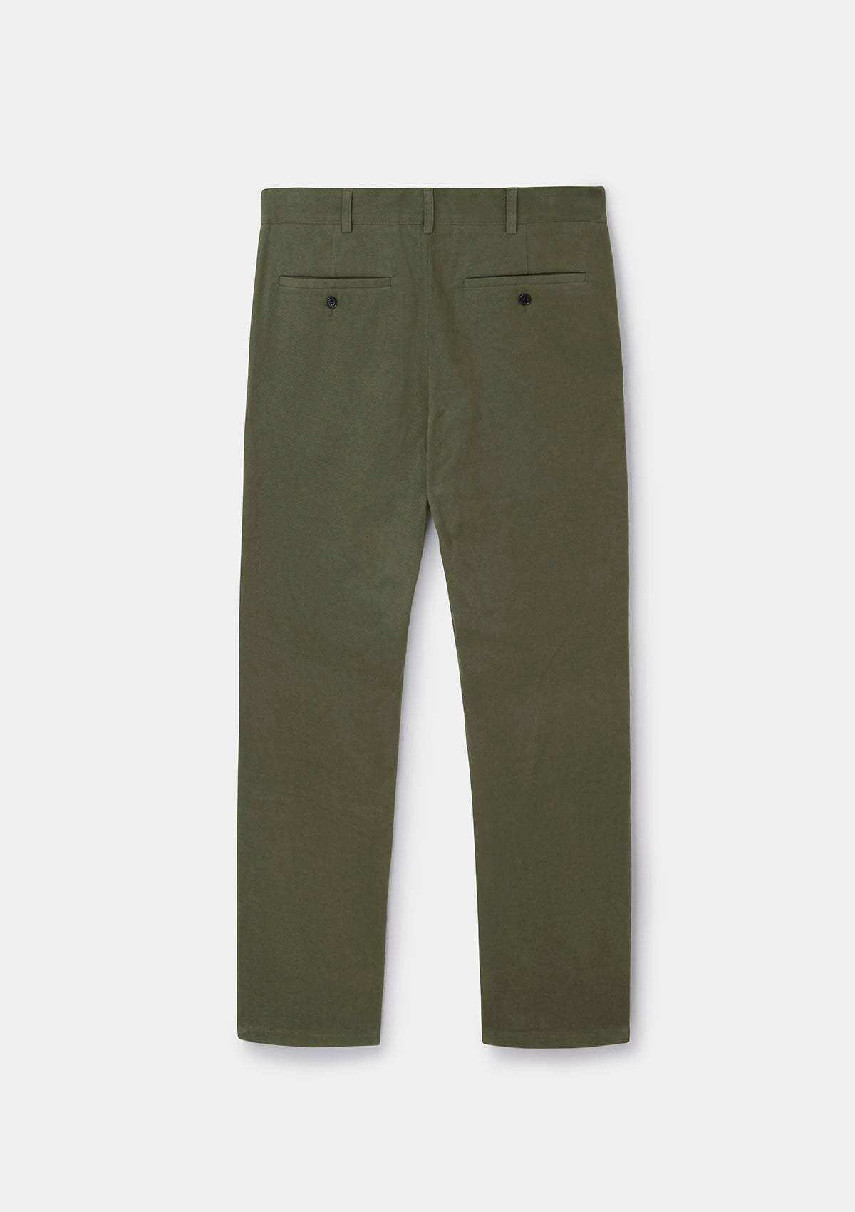 Bay Green Cotton Twill Chinos, Casual Trousers - SIRPLUS