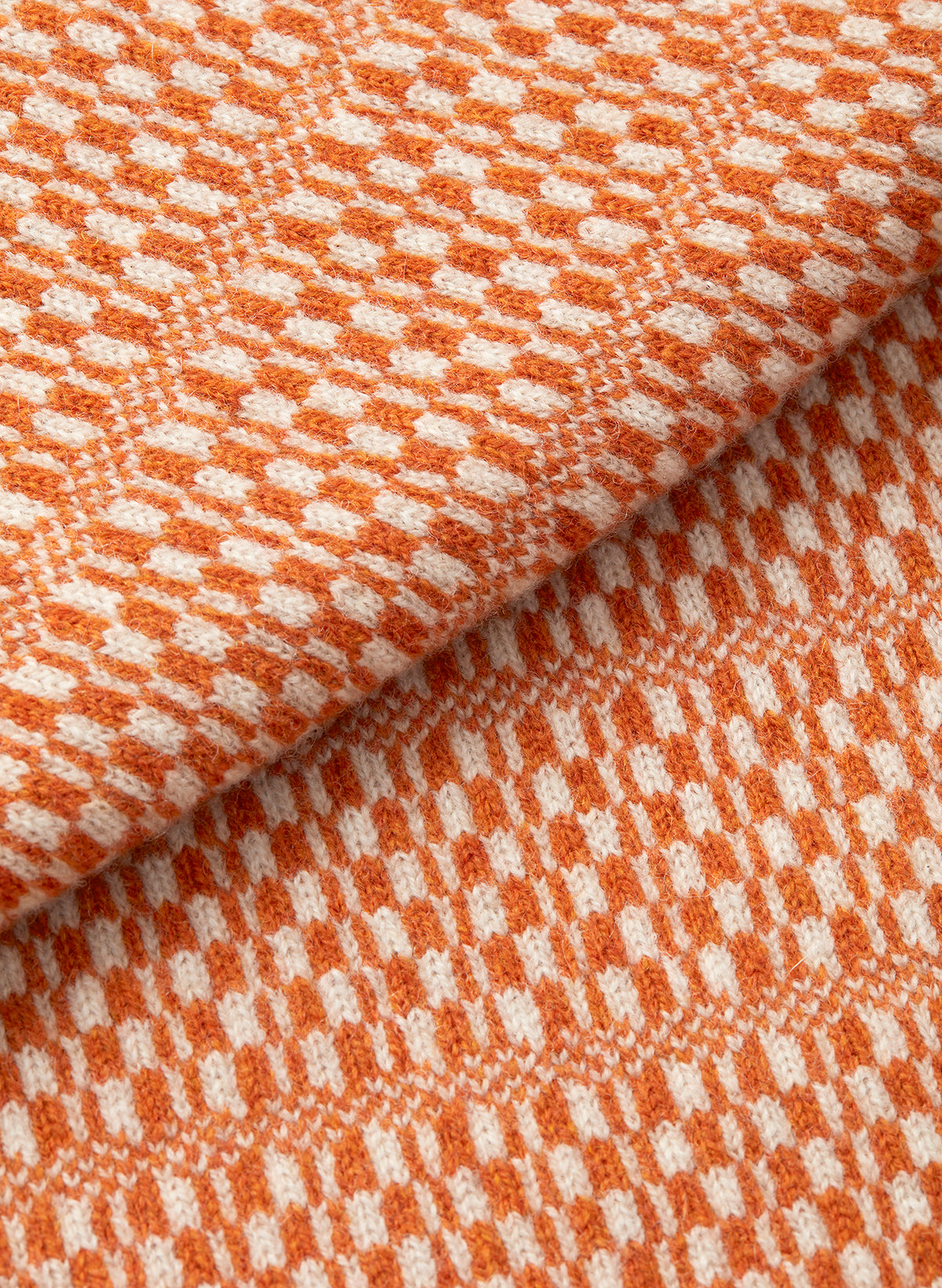 Orange Tile Fair-Isle Vest, Knit Vest - SIRPLUS