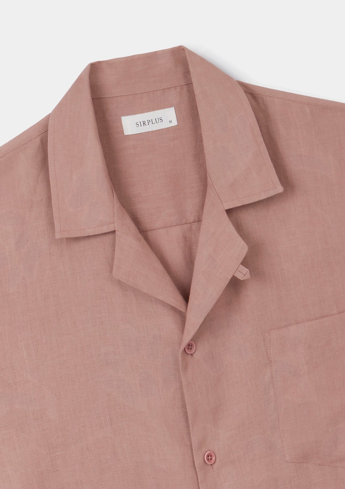 Chalk Pink Linen Cuban Shirt, Cuban Shirt - SIRPLUS