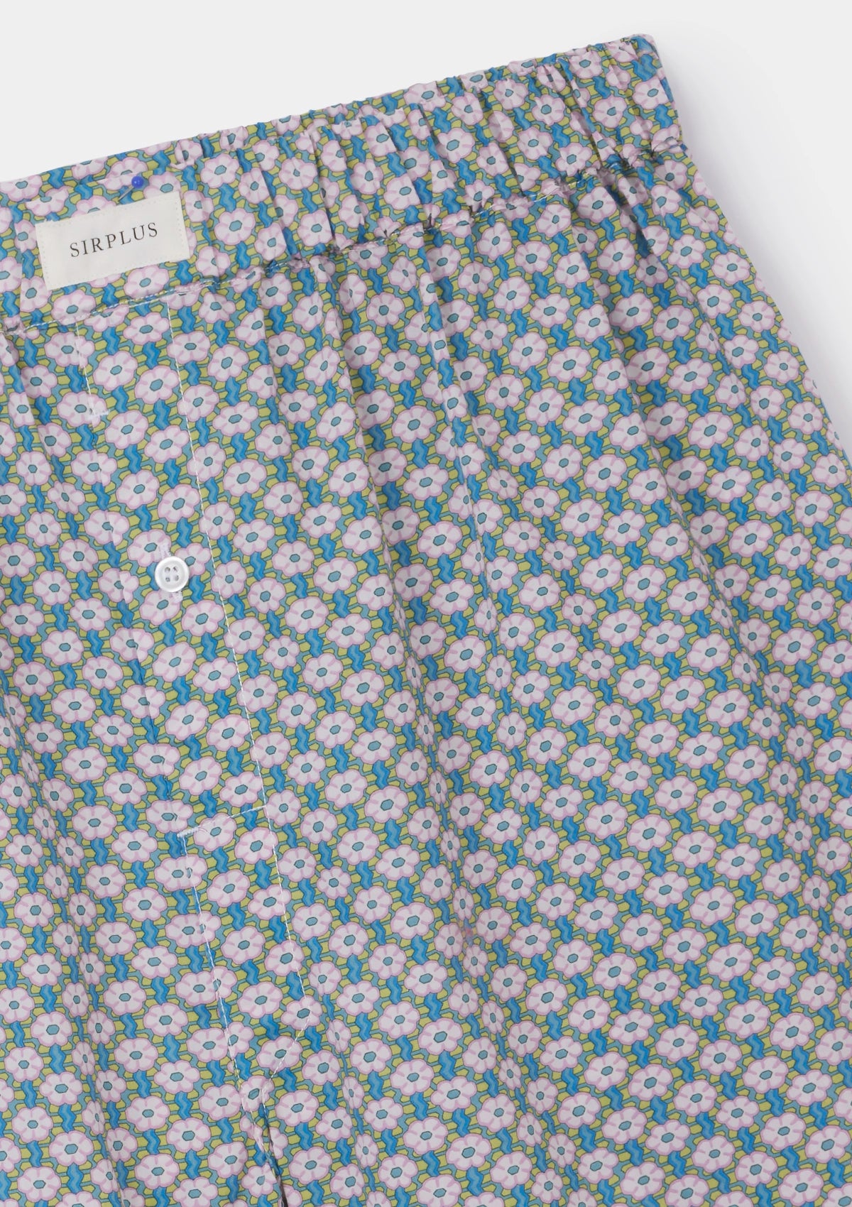Chartreuse Green Ziggy Daisy Boxer Shorts - Made With Liberty Fabrics, Boxer Shorts - SIRPLUS