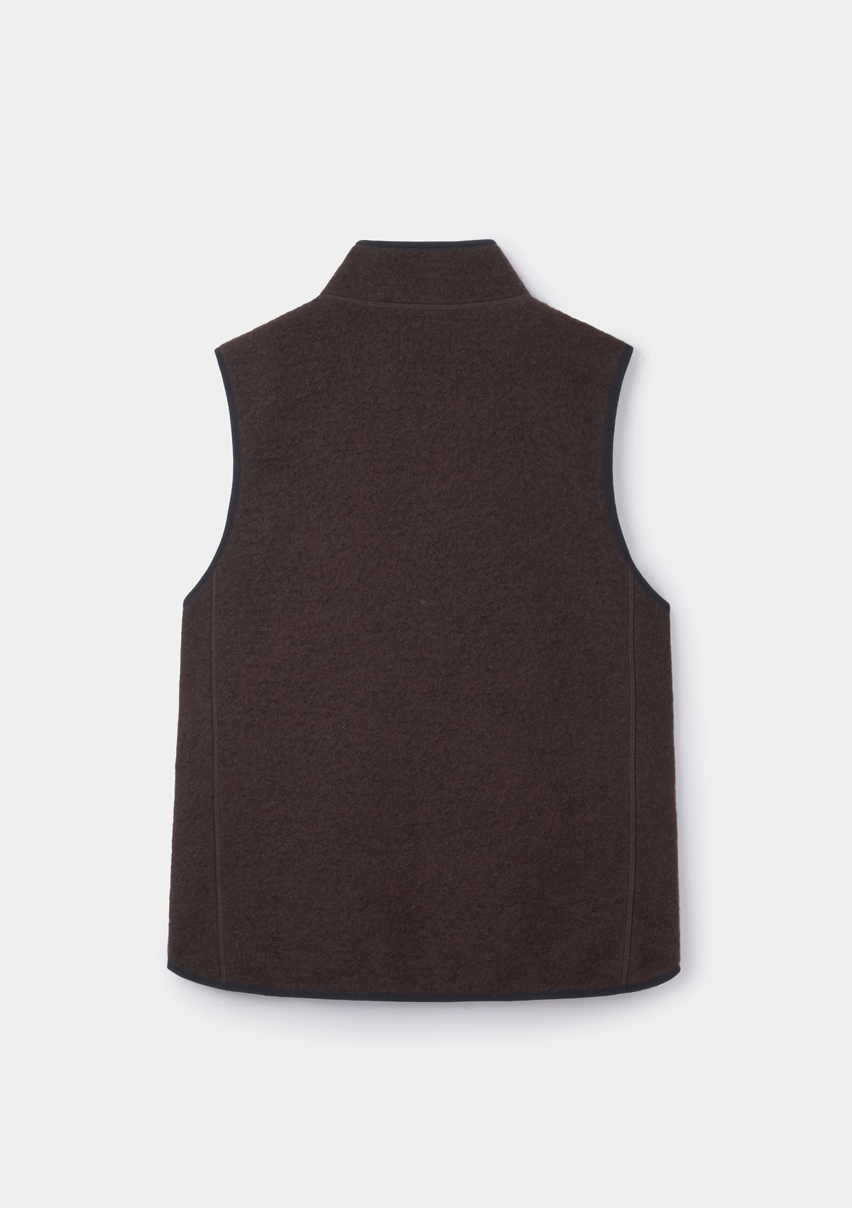 Coffee Boiled Wool Gilet