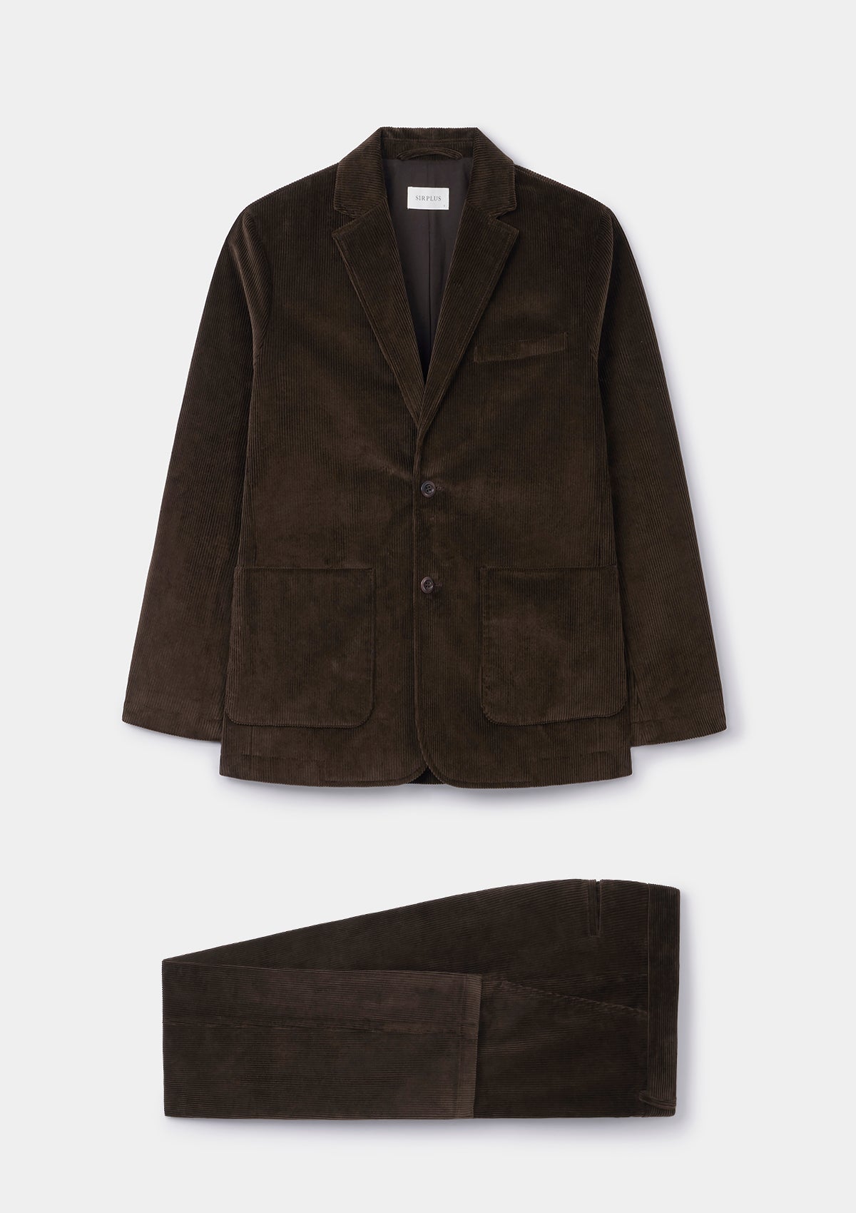 Coffee Cotton-Corduroy Blazer, Blazer - SIRPLUS