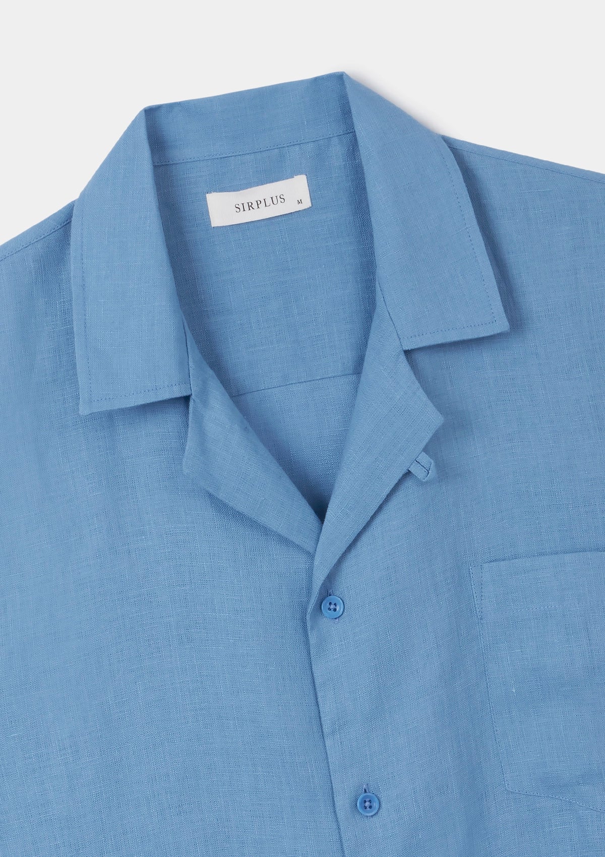 Cornflower Blue Linen Cuban Shirt, Cuban Shirt - SIRPLUS