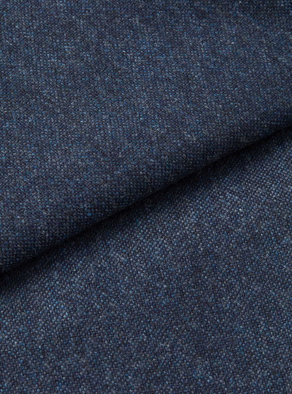 Dark Blue Wool Tweed Blazer, Blazer - SIRPLUS