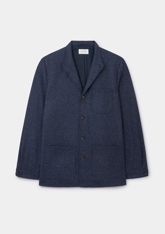 Denim Blue Twill Teba Jacket, Teba Jacket - SIRPLUS