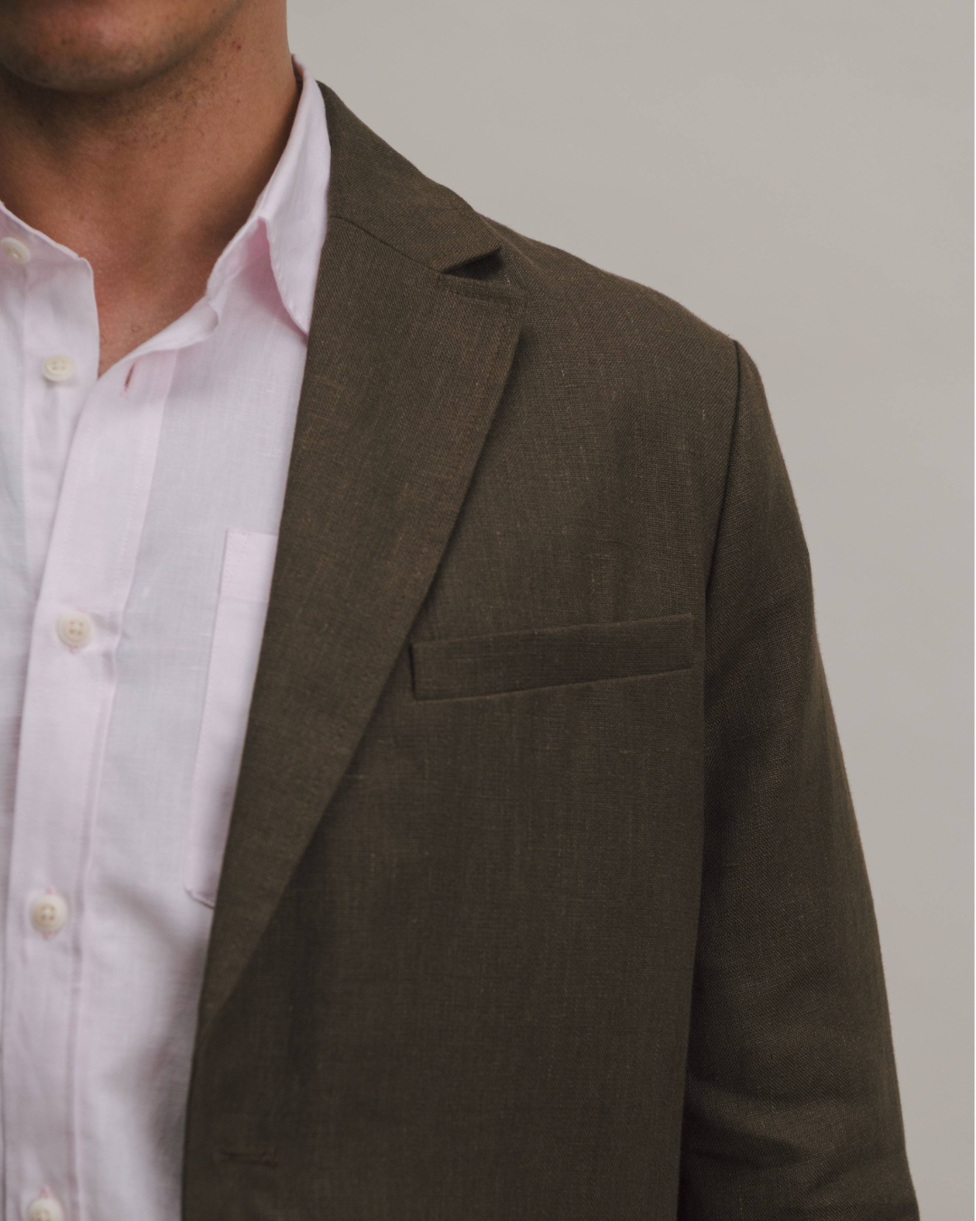 Hickory Brown Linen Suit