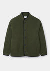 Green Boiled Wool Jacket