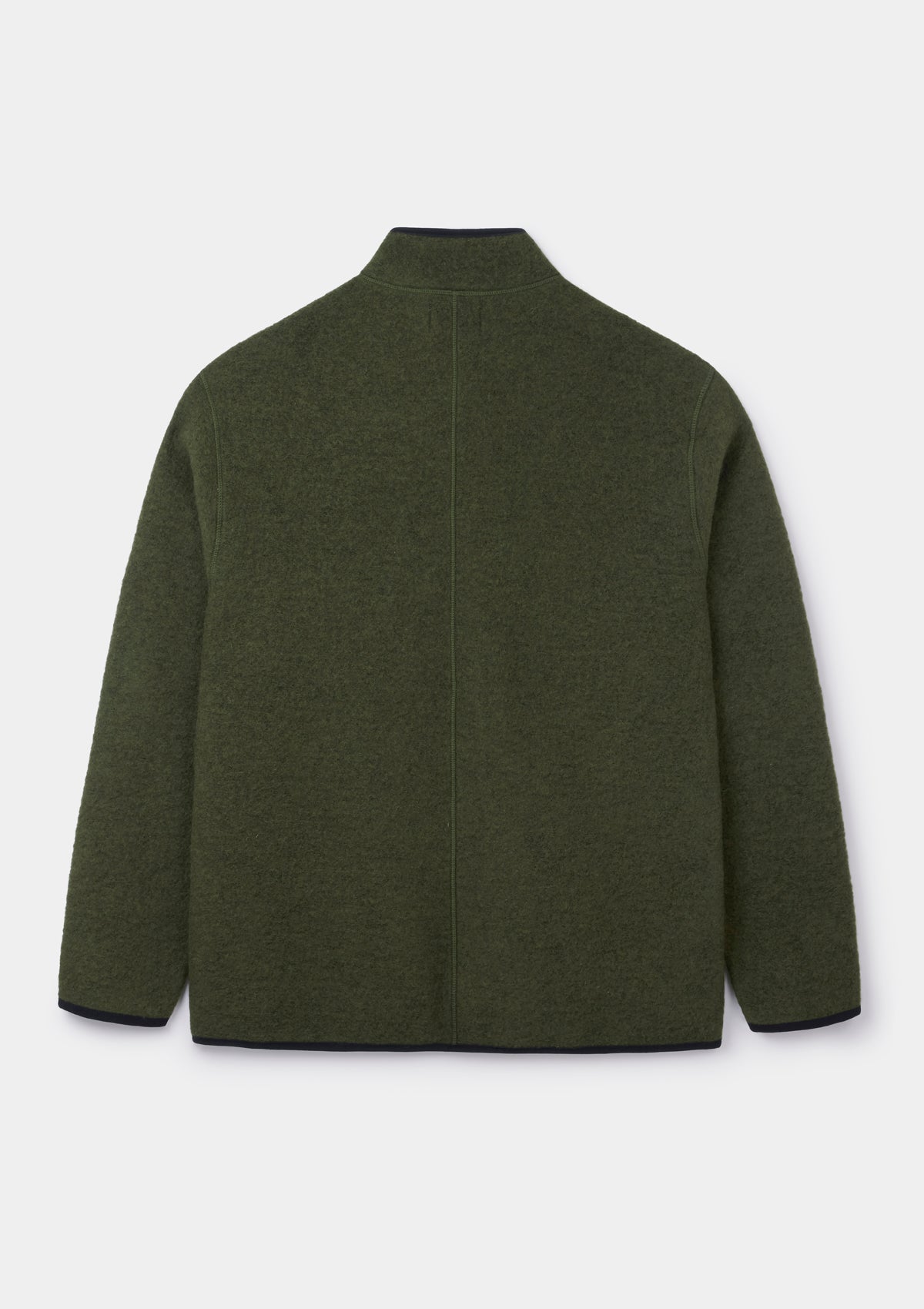 Green Boiled Wool Jacket