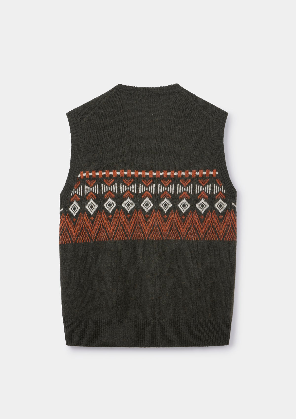 Green Icelandic Style Lambswool Vest