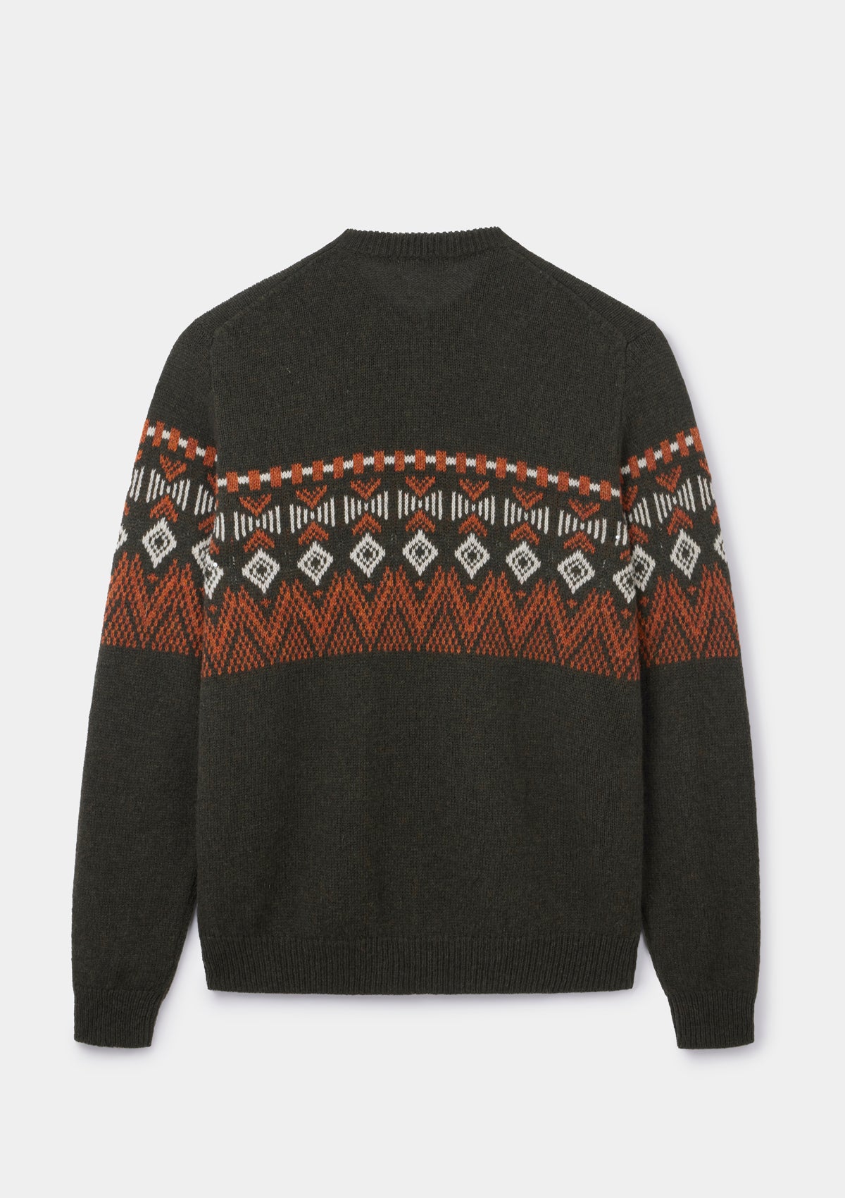 Green Icelandic Style Crew Neck Jumper