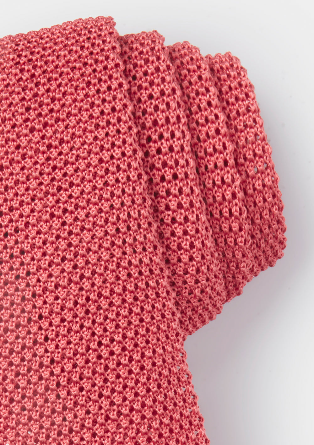 Guava Pink Silk Knitted Tie, Tie - SIRPLUS