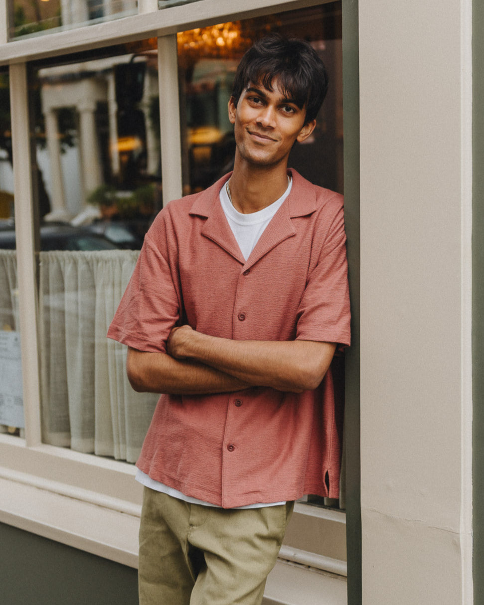 Henna Purl Jersey Cuban Polo, Polo Shirt - SIRPLUS