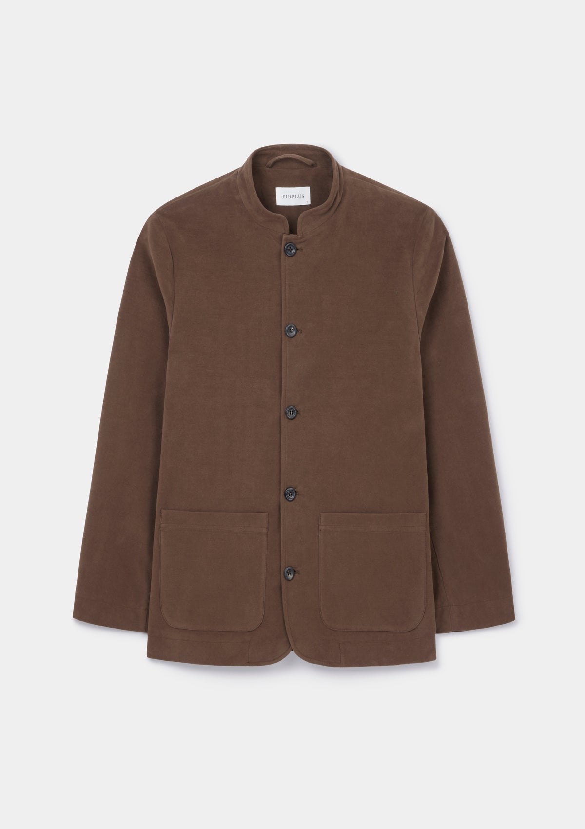 Hazelnut Moleskin Casual Nehru Jacket