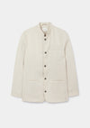 Ivory Linen Nehru Jacket, Nehru Jacket - SIRPLUS