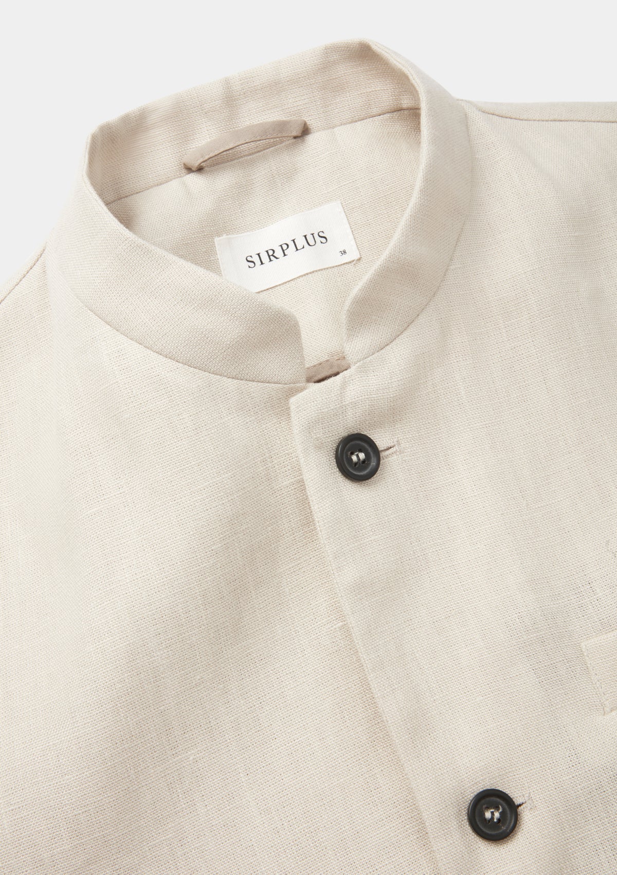 Ivory Linen Nehru Waistcoat, Nehru Waistcoat - SIRPLUS