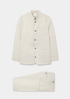 Ivory Linen Nehru Jacket, Nehru Jacket - SIRPLUS