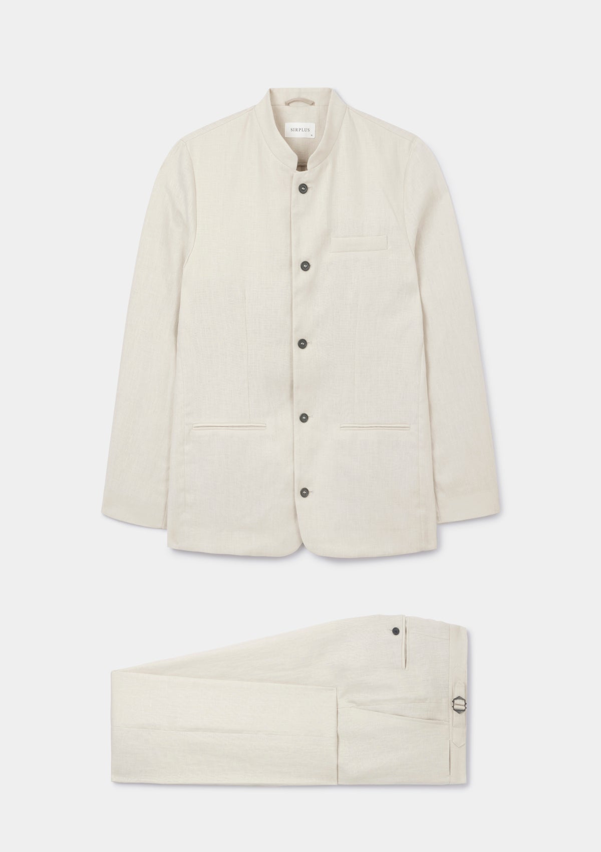 Ivory Linen Nehru Jacket, Nehru Jacket - SIRPLUS