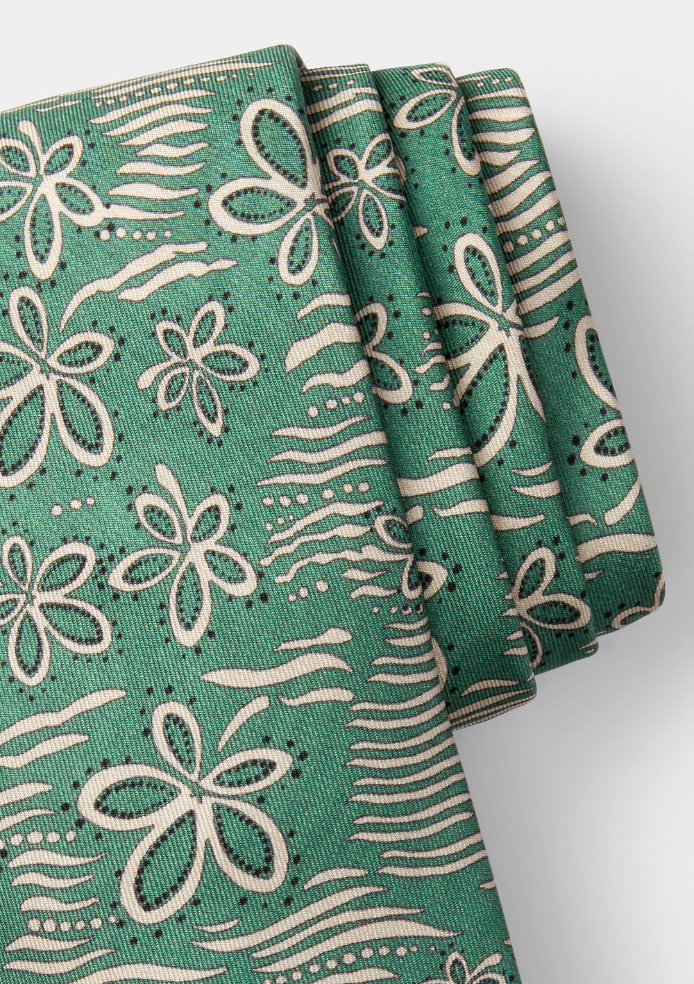 Juniper Leaf Print Silk Tie, Tie - SIRPLUS