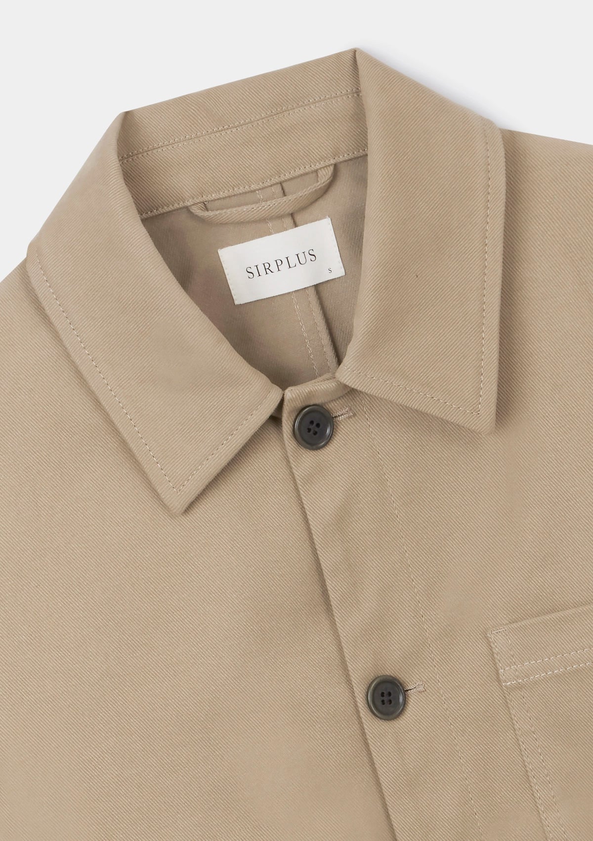 Khaki Cotton Chore Jacket, Chore Jacket - SIRPLUS