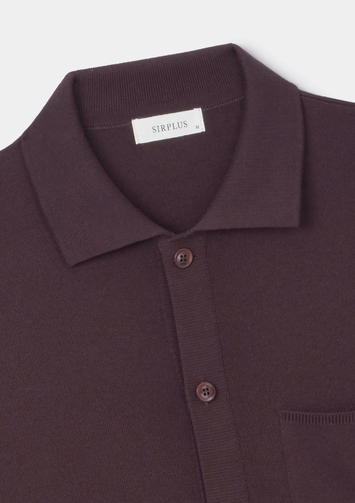 Maroon Cotton Knit Polo, Polo Shirt - SIRPLUS