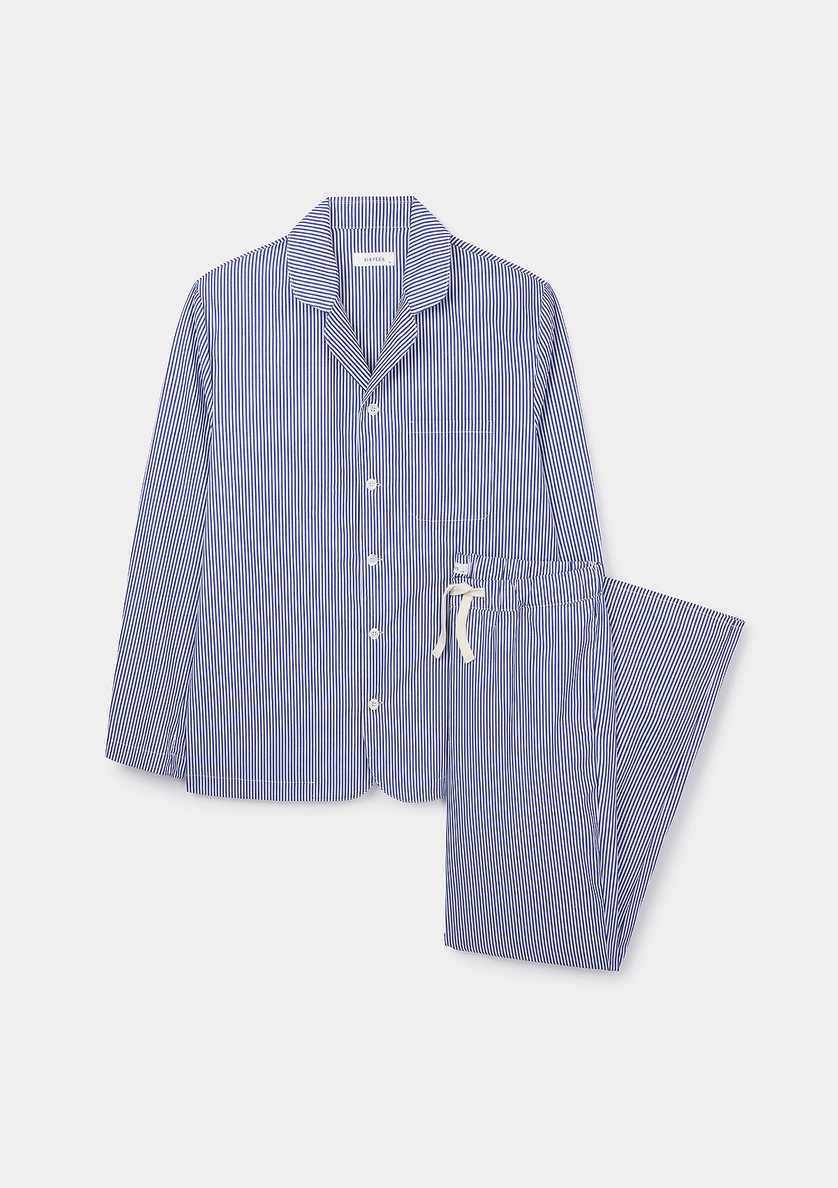 Navy Stripe Cotton Pyjamas, Pyjamas - SIRPLUS