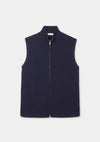 Navy Cashmere Knit Gilet, Gilet - SIRPLUS