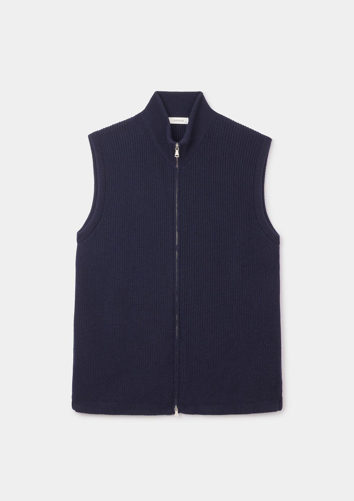 Navy Cashmere Knit Gilet, Gilet - SIRPLUS