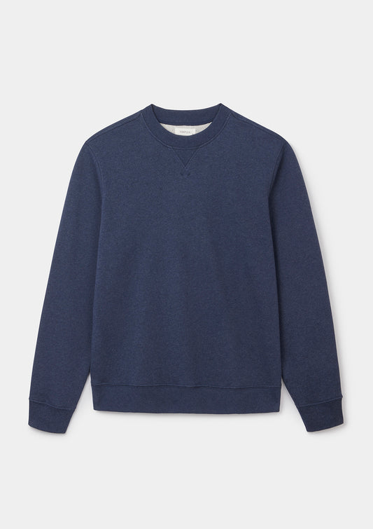 Navy Organic Cotton Sweatshirt, Sweatshirt - SIRPLUS