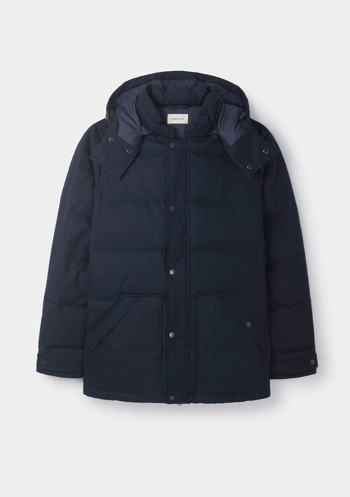 Navy Ventile Cotton Down Jacket, Puffer Jacket - SIRPLUS