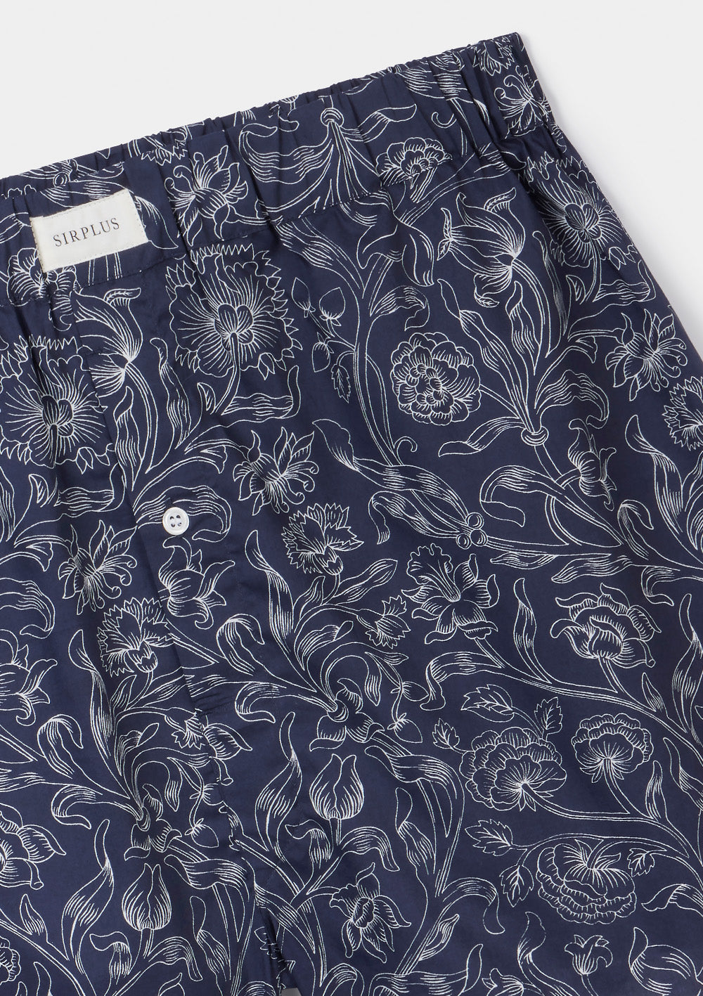 Navy Constantia Sketch Boxer Shorts Made with Liberty Fabrics, Boxer Shorts - SIRPLUS
