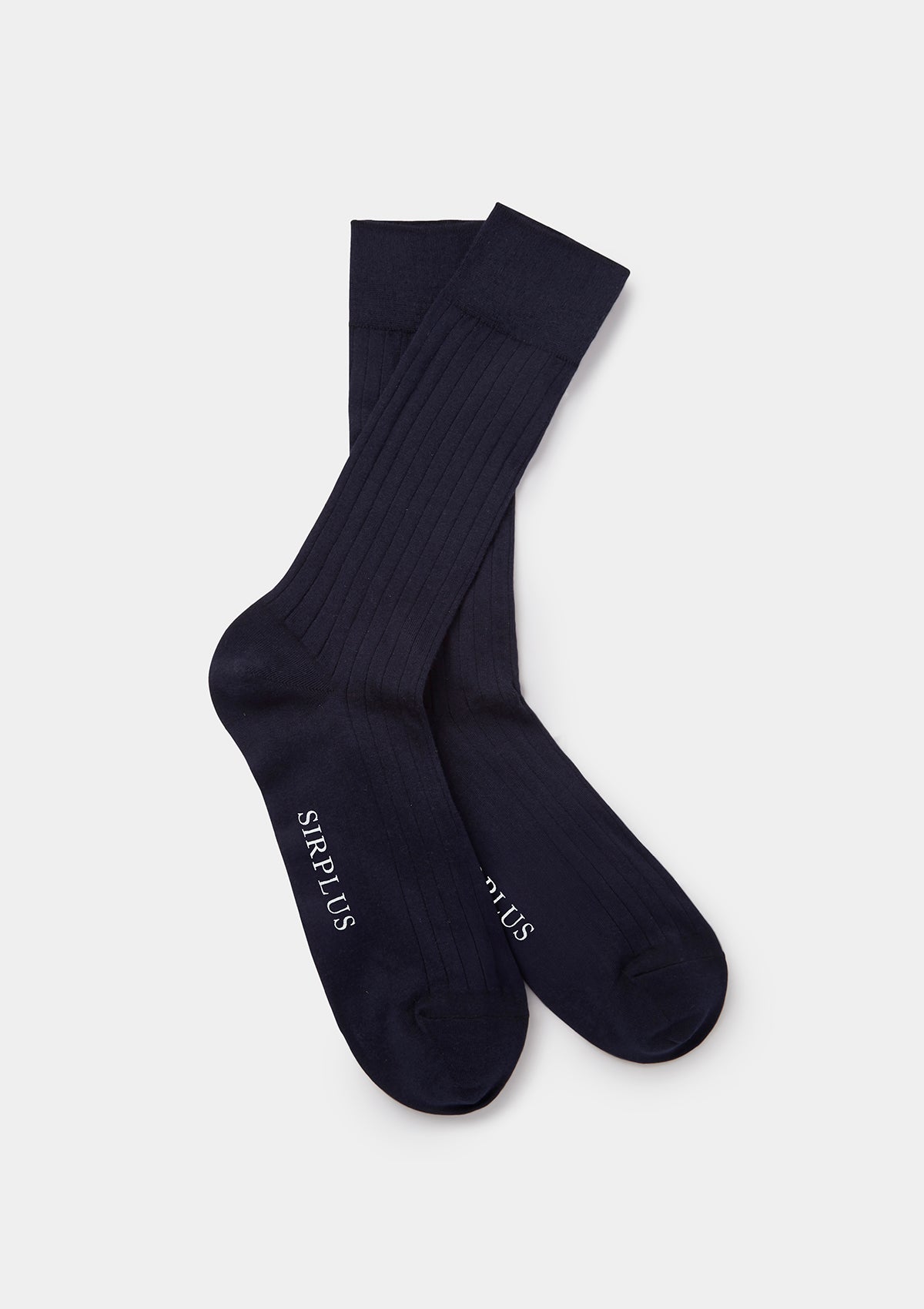 Navy Cotton Dress Socks, Socks - SIRPLUS