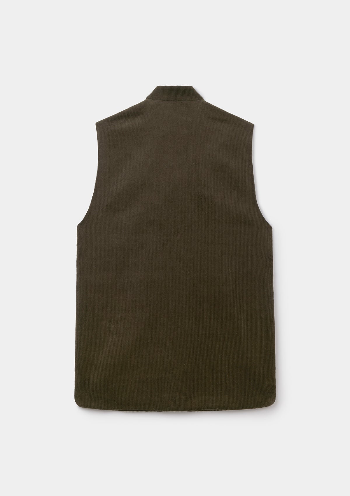 Nettle Green Corduroy Nehru Waistcoat, Nehru Waistcoat - SIRPLUS