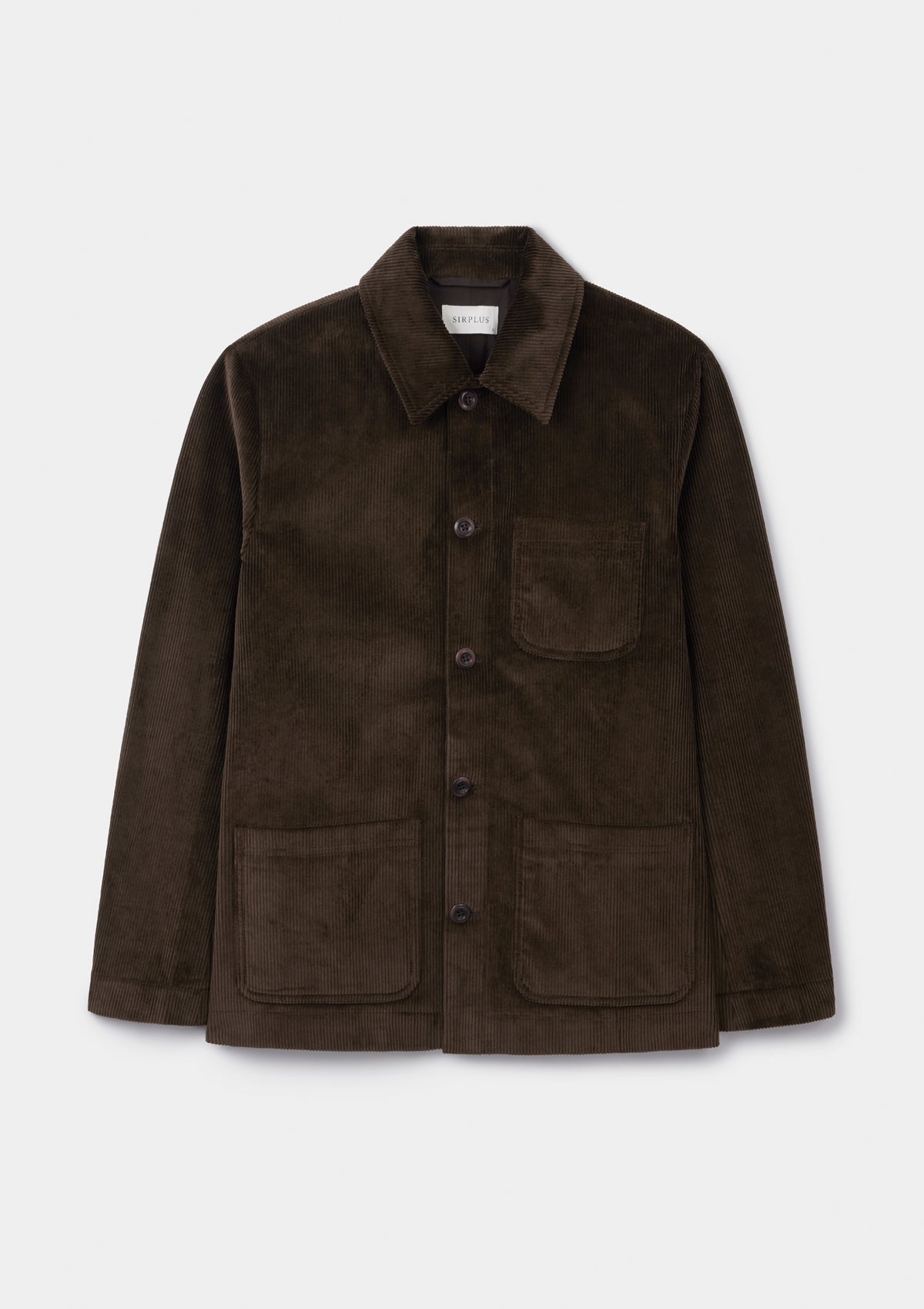 Coffee Cotton-Corduroy Chore Jacket, Chore Jacket - SIRPLUS