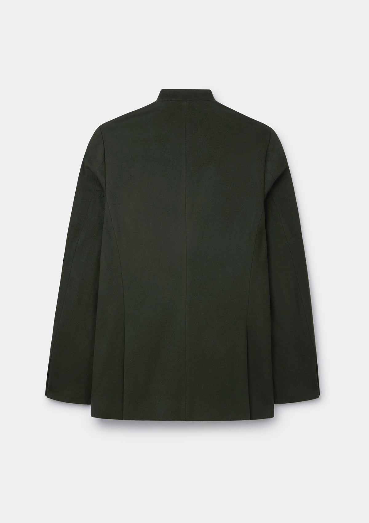 Juniper Green Cashmere Nehru Jacket, Nehru Jacket - SIRPLUS