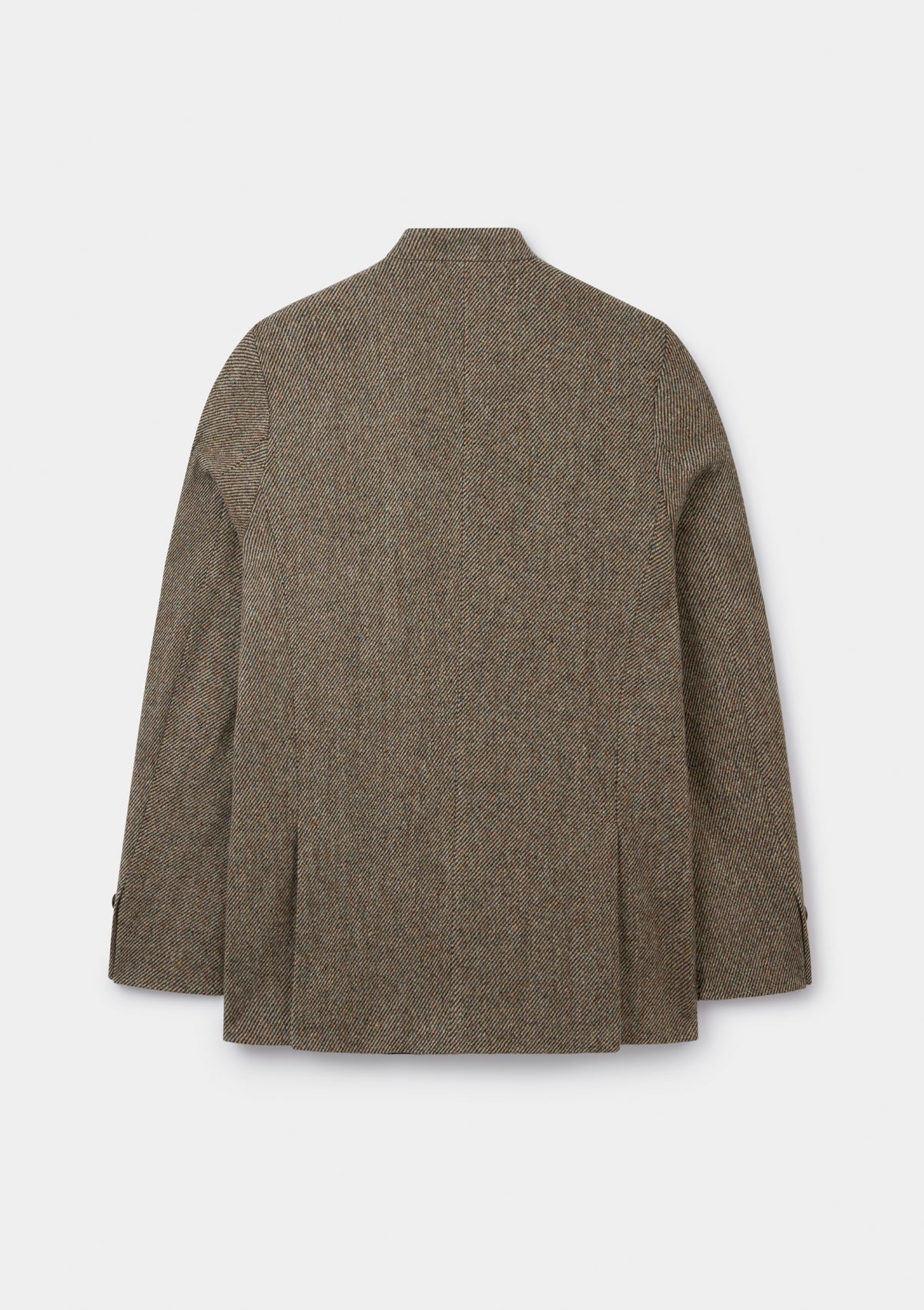 Peat Twill Donegal Tweed Nehru Jacket, Nehru Jacket - SIRPLUS