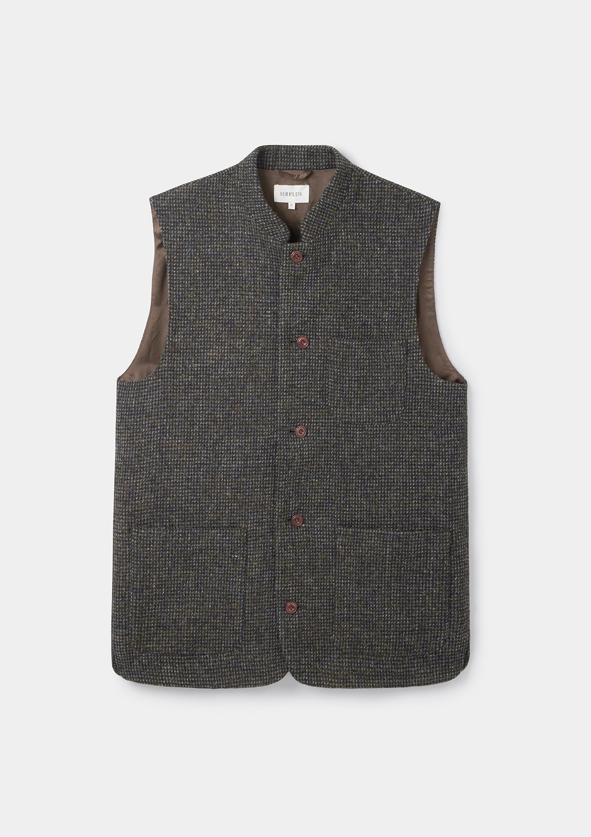Bark Harris Tweed Nehru Waistcoat, Nehru Waistcoat - SIRPLUS
