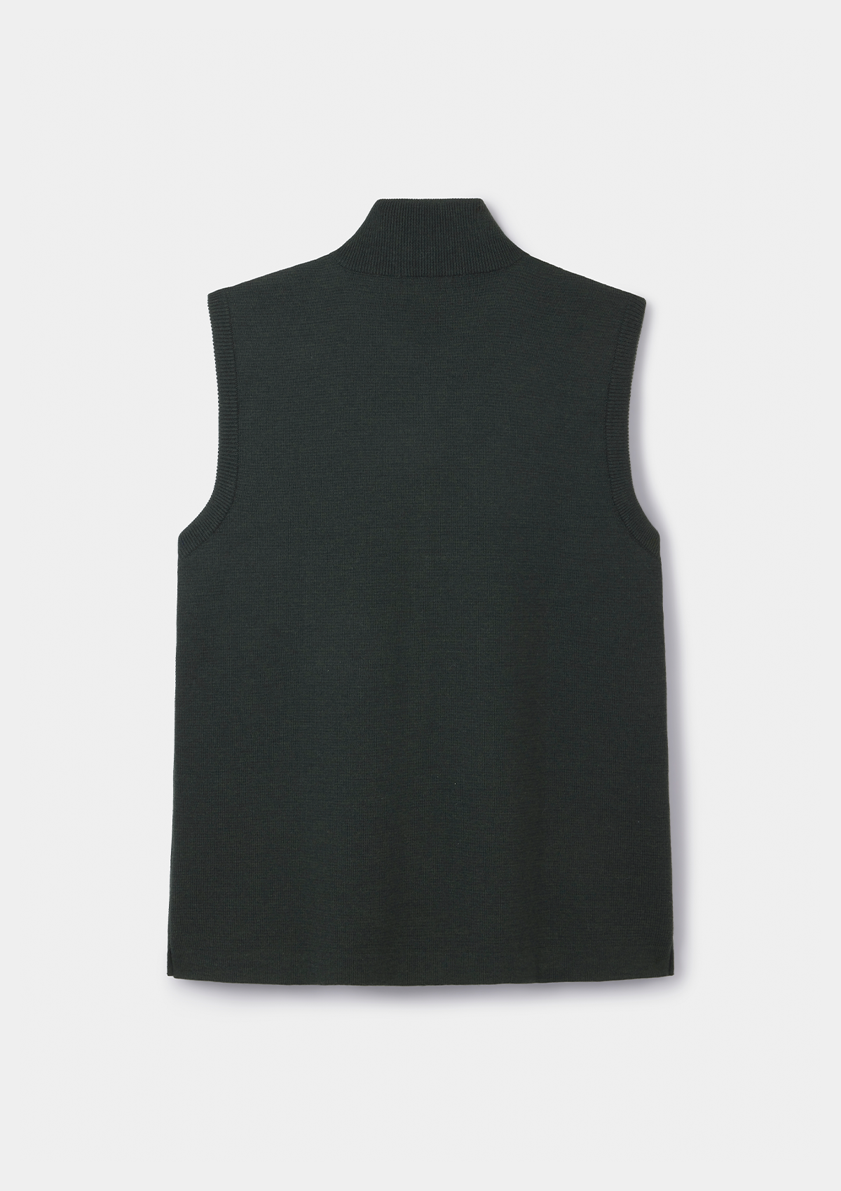 Pine Green Merino Knit Gilet, Gilet - SIRPLUS