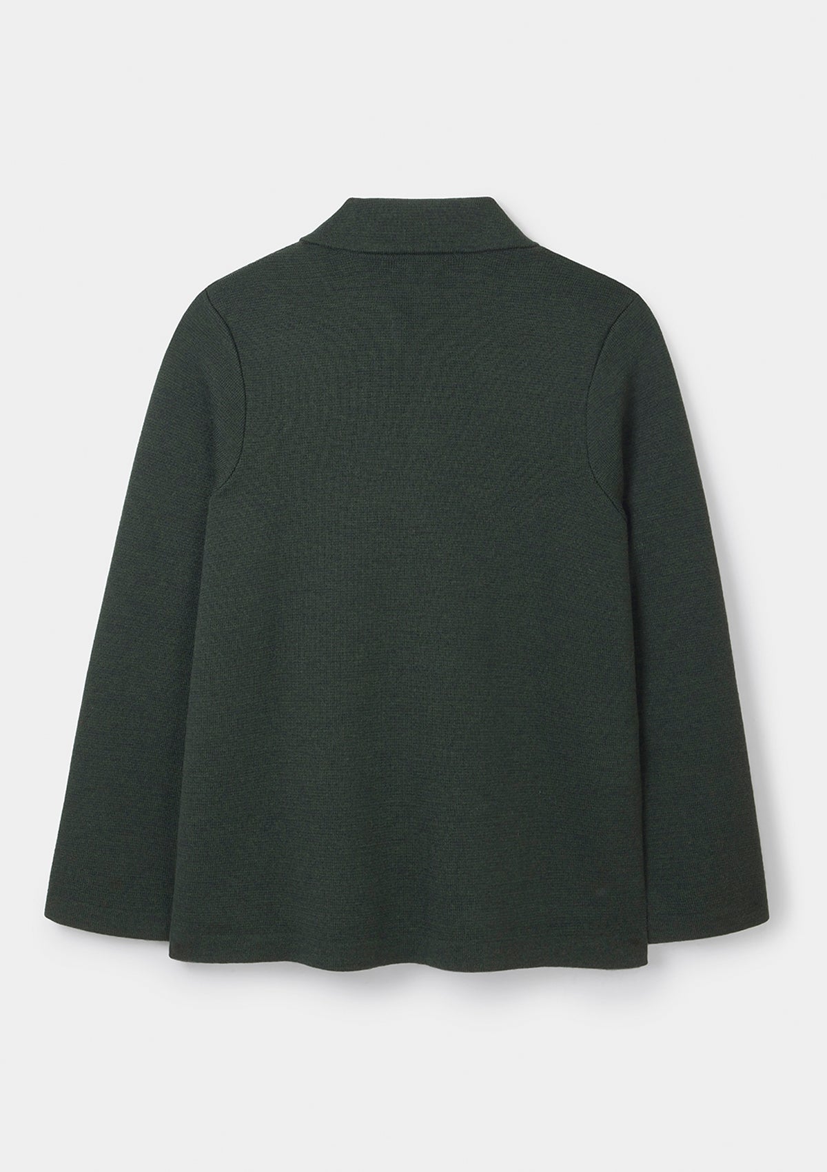 Pine Green Merino Knit Jacket, Knit Jacket - SIRPLUS