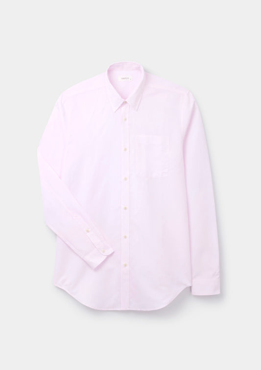 Pink Cotton Linen Shirt, Collar Shirt - SIRPLUS