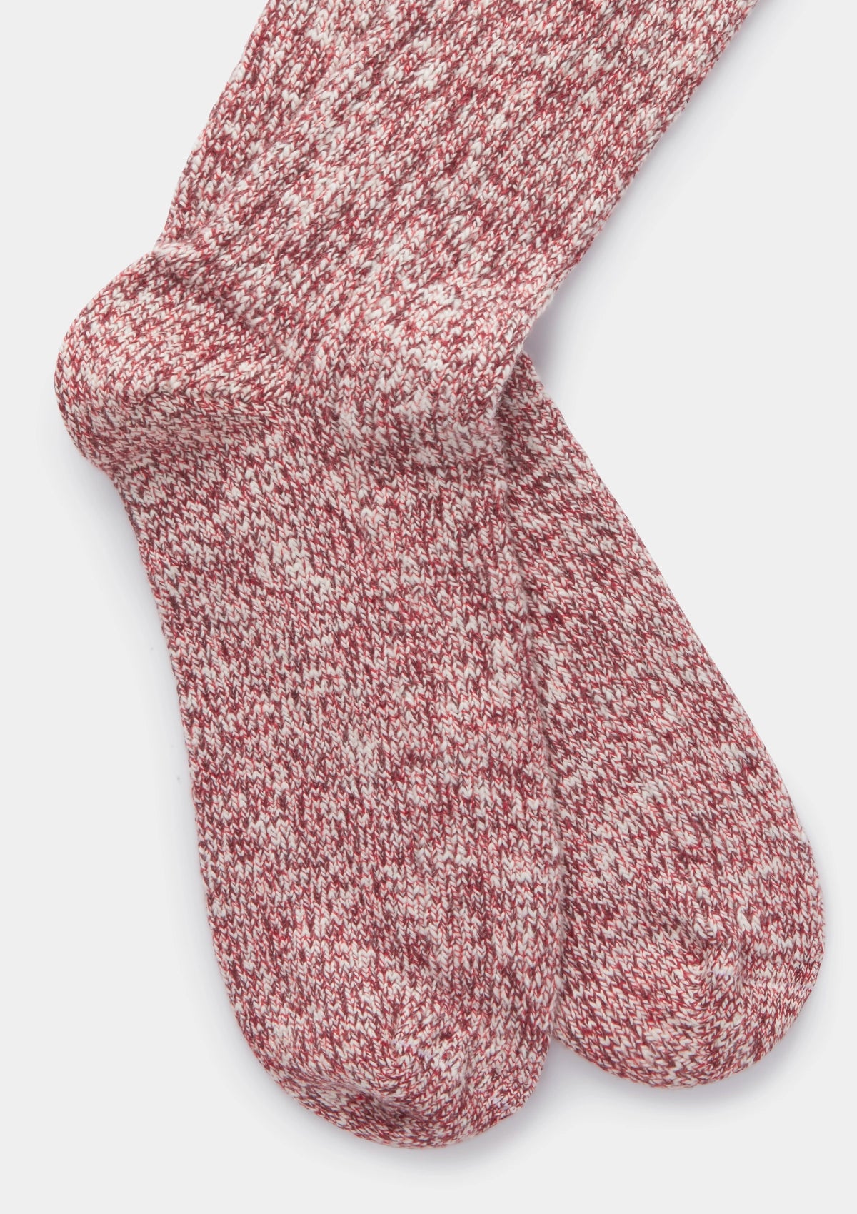Rosso Cotton Marl Socks, Socks - SIRPLUS