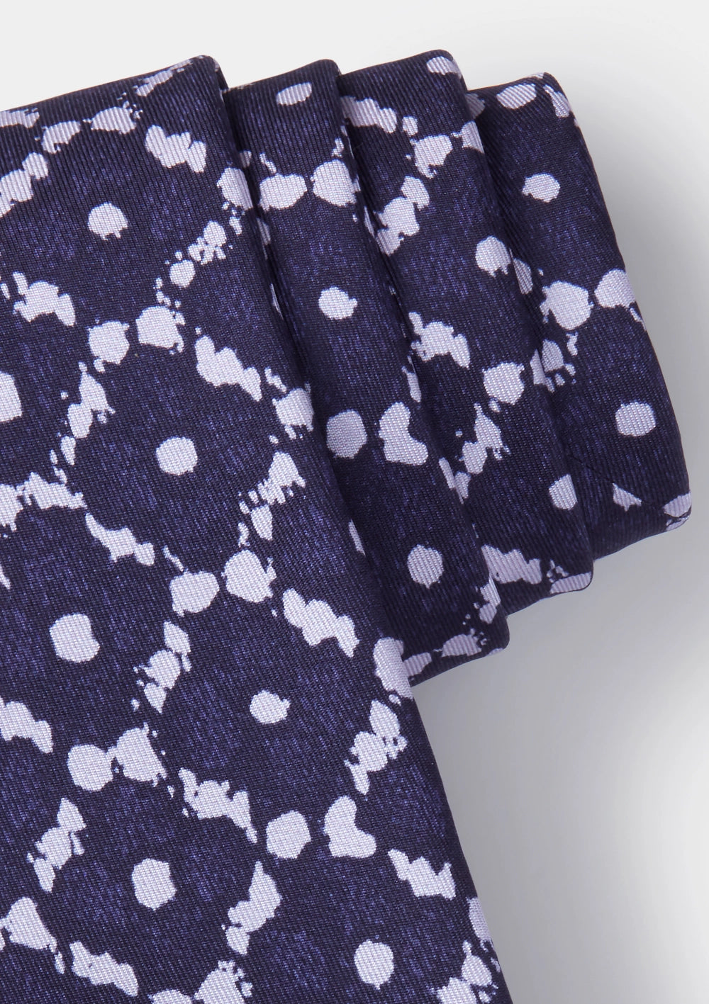 Purple Flora Print Silk Tie, Tie - SIRPLUS