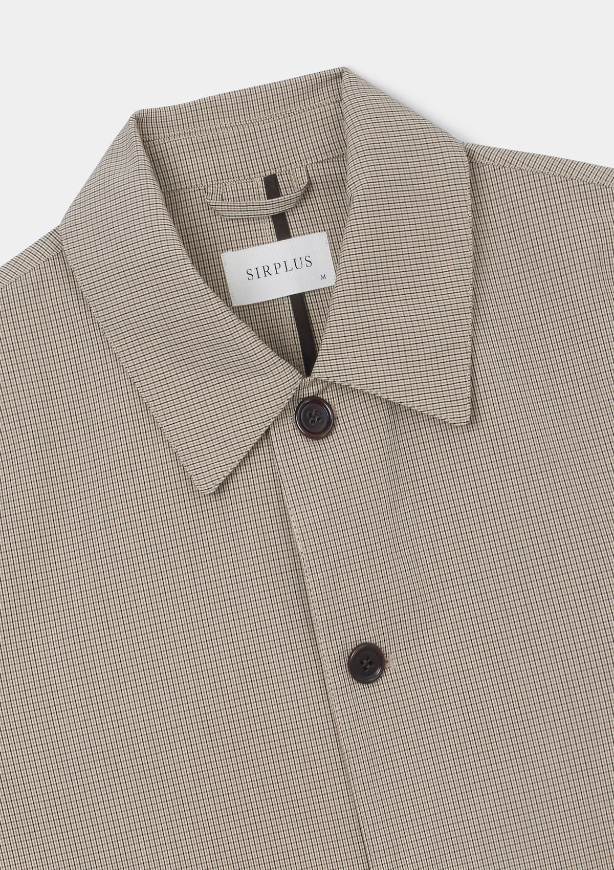 Beige Check Chore Jacket, Chore Jacket - SIRPLUS