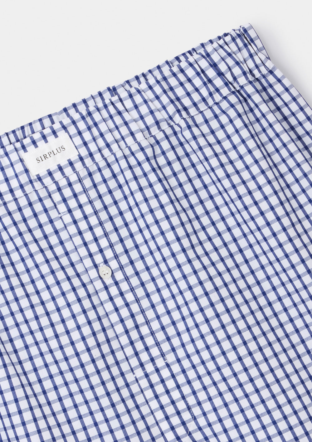 Navy Check Cotton Boxer Shorts, Boxer Shorts - SIRPLUS