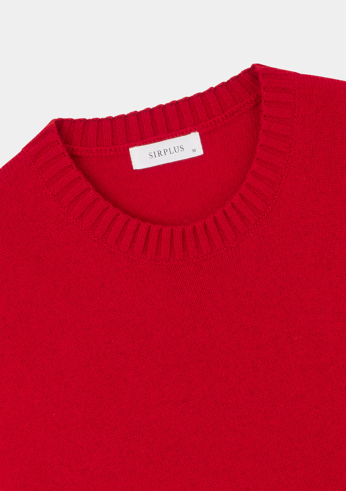 Chilli Red Lambswool Crew Neck Jumper, Crew Neck Jumper - SIRPLUS