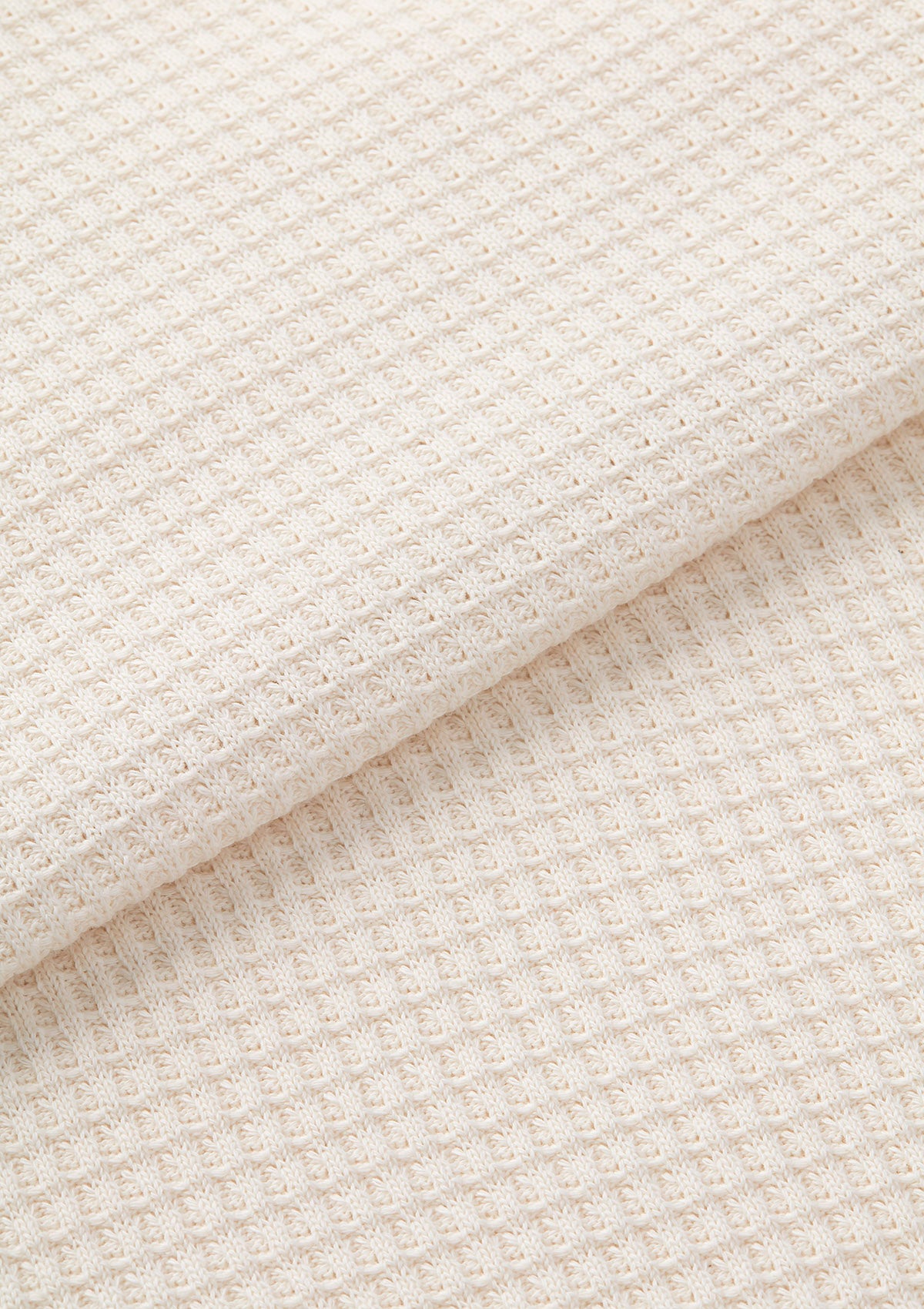 Cream Jersey Waffle Resort Polo, Polo Shirts - SIRPLUS